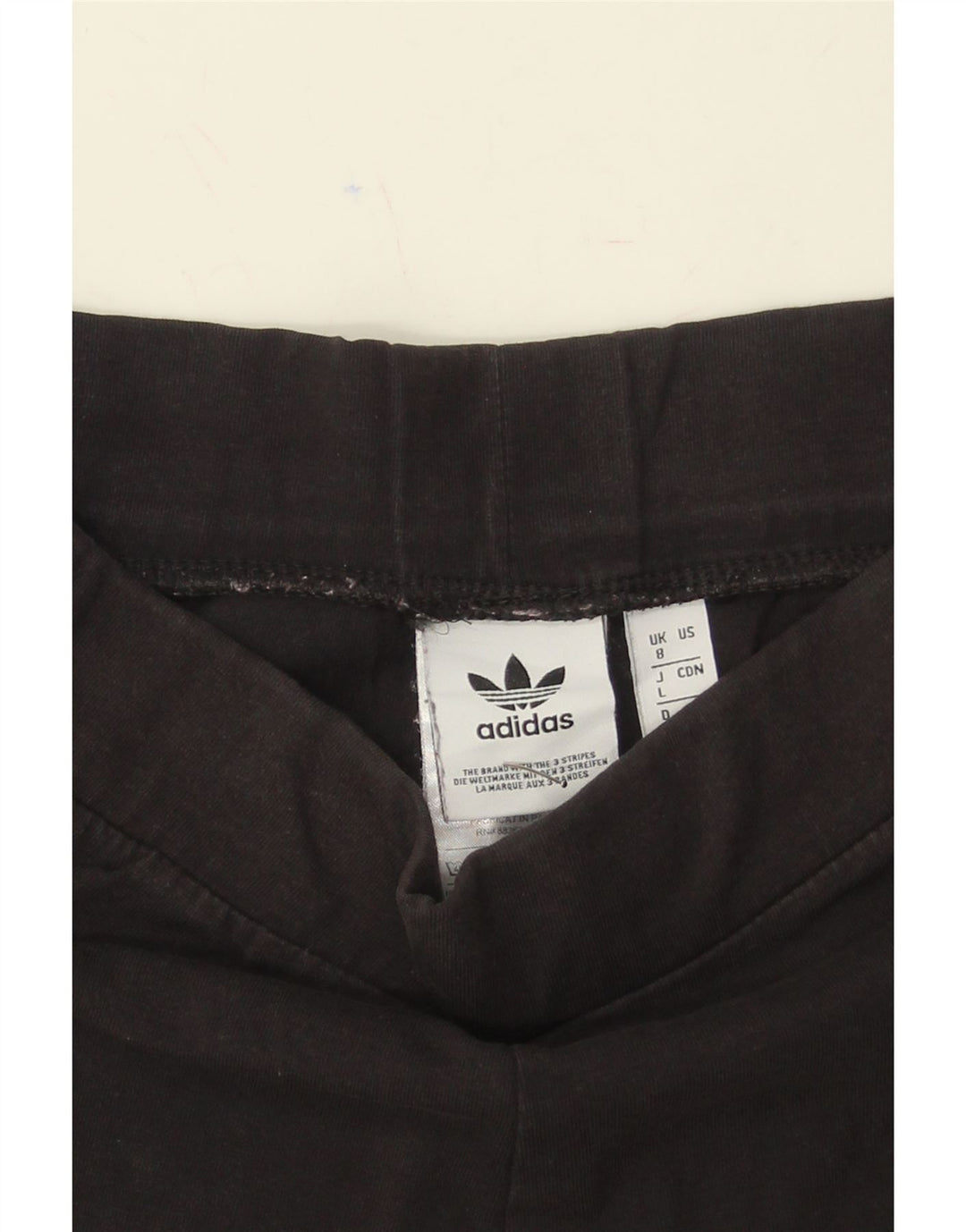 ADIDAS Womens Leggings UK 8 Small  Black Cotton Vintage Adidas and Second-Hand Adidas from Messina Hembry 