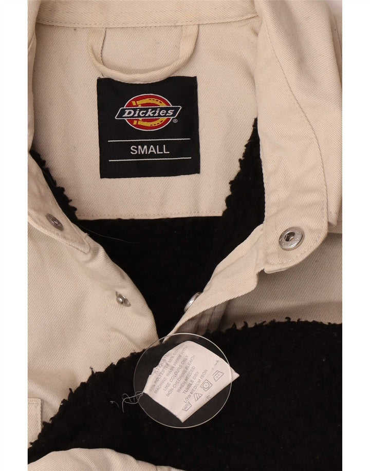Męska kurtka jeansowa Dickies Sherpa UK 36, mała, beżowa, poliester