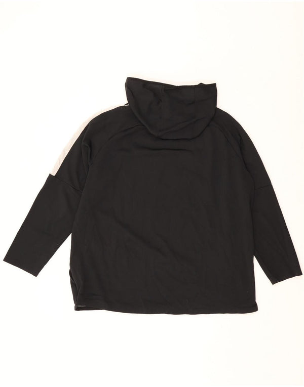 Męska bluza z kapturem Nike Dri Fit 2XL, czarny poliester z blokami kolorów