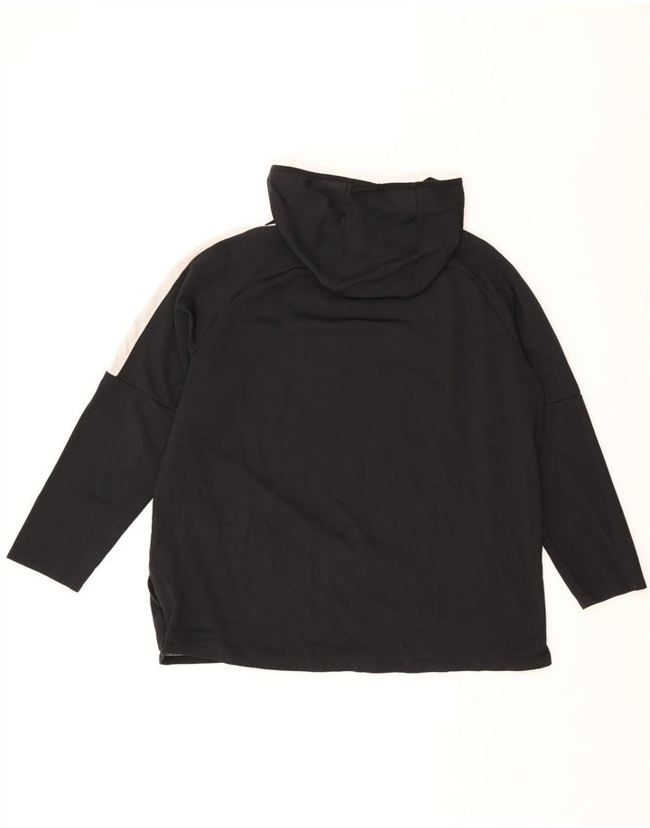 Męska bluza z kapturem Nike Dri Fit 2XL, czarny poliester z blokami kolorów