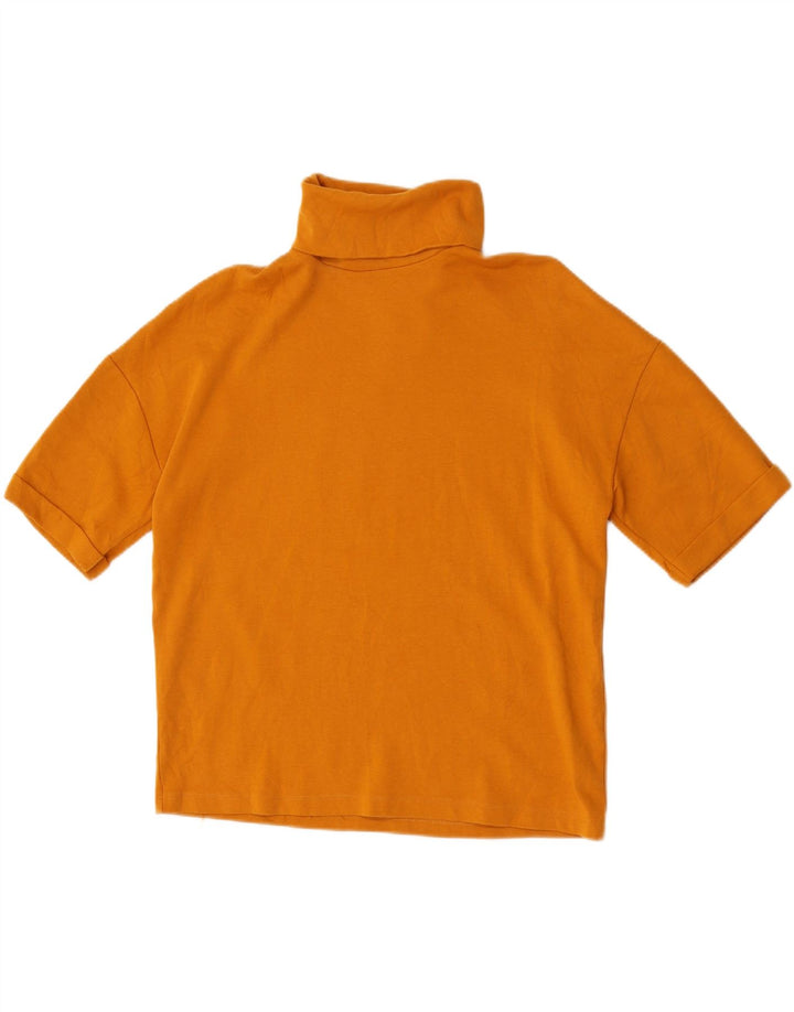 Damska koszulka oversize Zara Top UK 10, mała, żółta bawełna