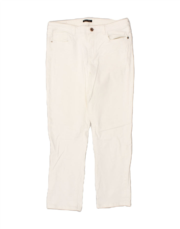 MASSIMO DUTTI Womens Straight Jeans EU 40 Medium W30 L25  White Cotton | Vintage Massimo Dutti | Thrift | Second-Hand Massimo Dutti | Used Clothing | Messina Hembry 