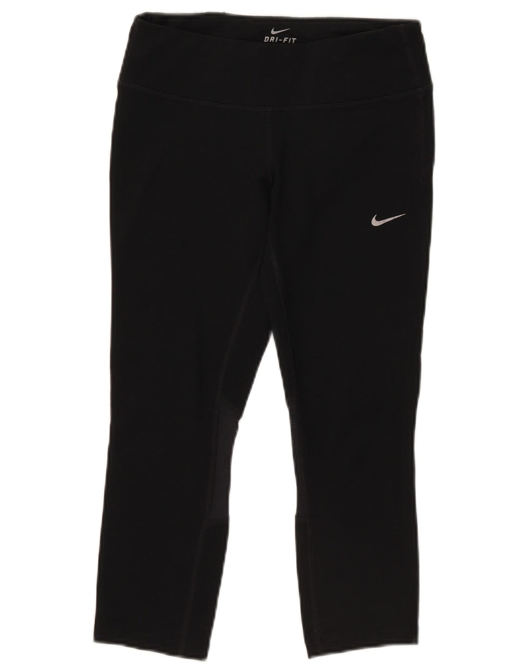 Damskie legginsy Nike Dri Fit Capri UK 10, małe, czarne, poliestrowe