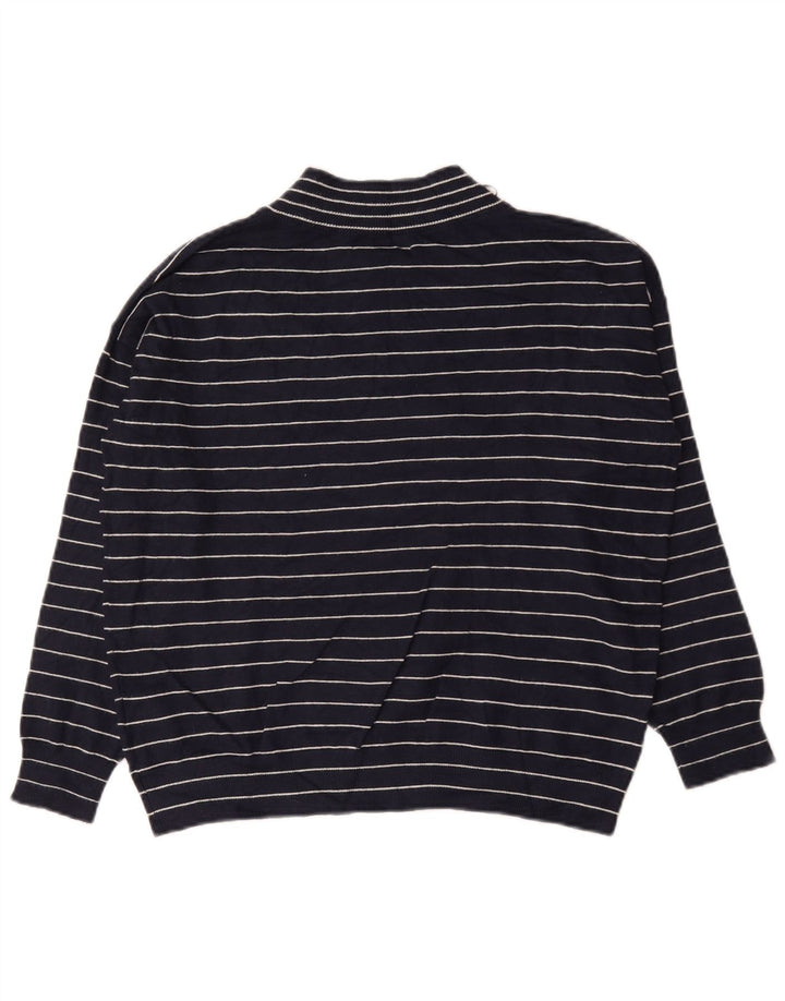Marks & Spencer Damski sweter z dekoltem w kształcie litery V, UK 10, mały, granatowy
