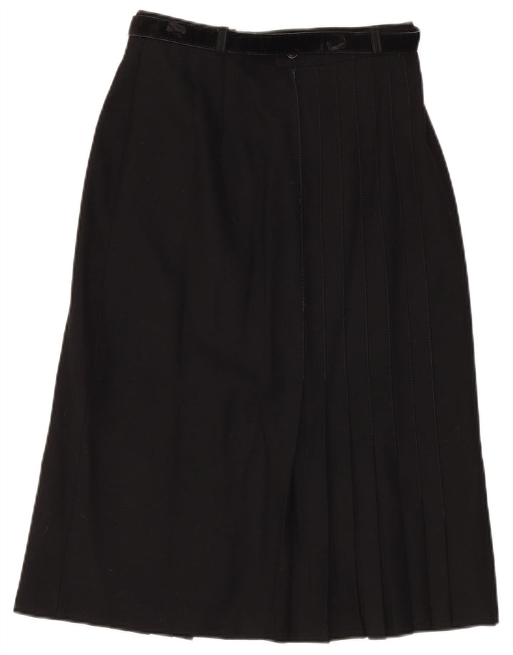Vintage damska spódnica w kształcie litery A W28 średnia czerń