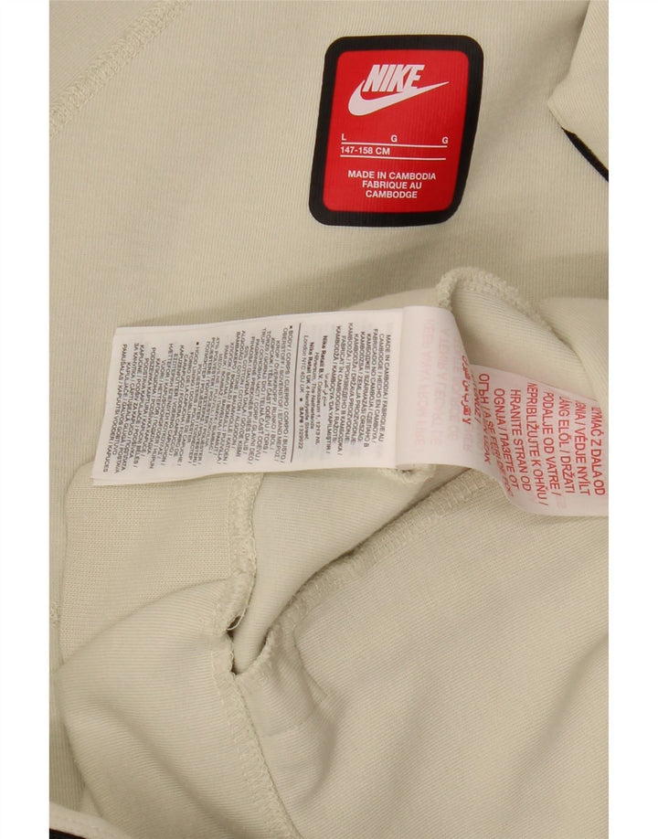 Chłopięcy sweter z kapturem i zamkiem NIKE, rozmiar 12-13 lat, biała, bawełniana