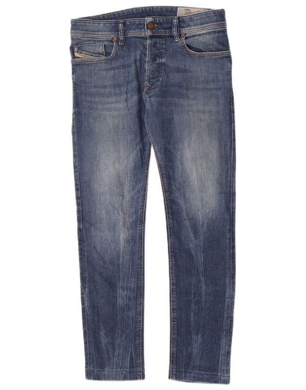 Diesel Męskie Sleenker Slim Skinny Jeans W30 L28 Niebieskie bawełniane