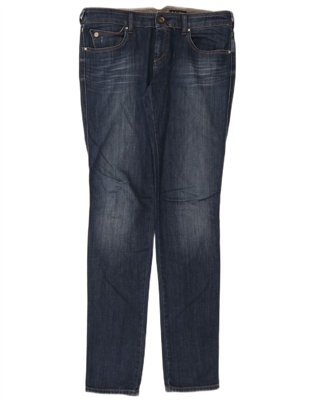 Damskie jeansy Skinny Armani W30 L34 granatowe