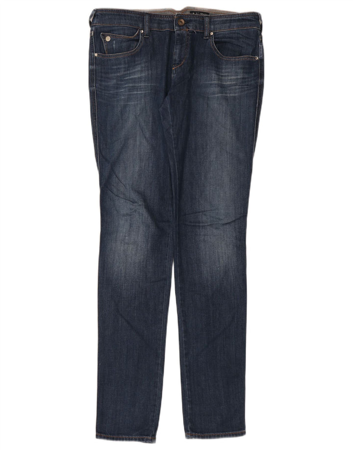 Damskie jeansy Skinny Armani W30 L34 granatowe