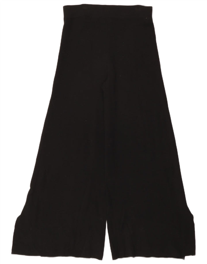 Spodnie damskie Zara Flare, średnie W28 L29, czarna wiskoza