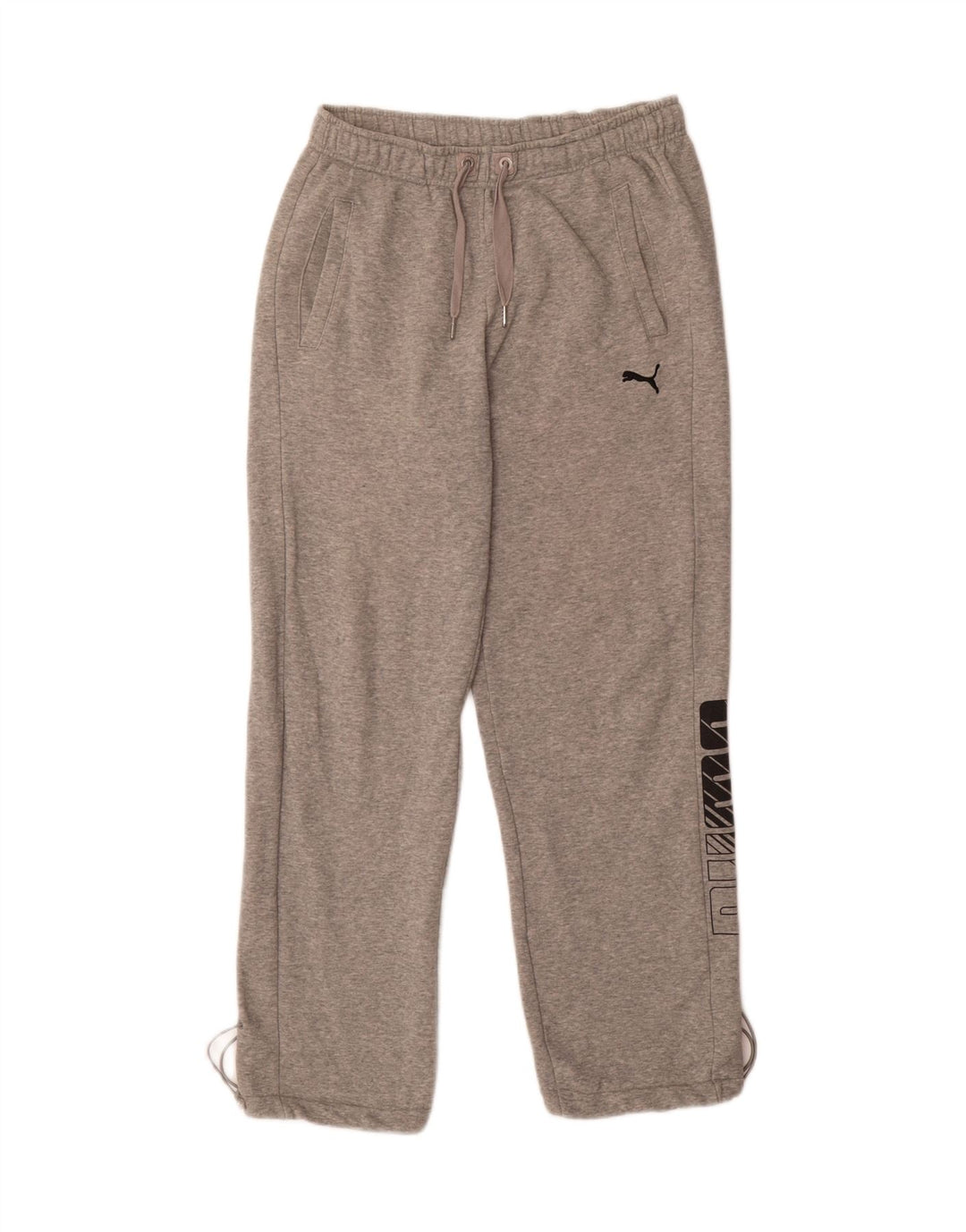 PUMA Mens Graphic Tracksuit Trousers Medium  Grey Vintage Puma and Second-Hand Puma from Messina Hembry 