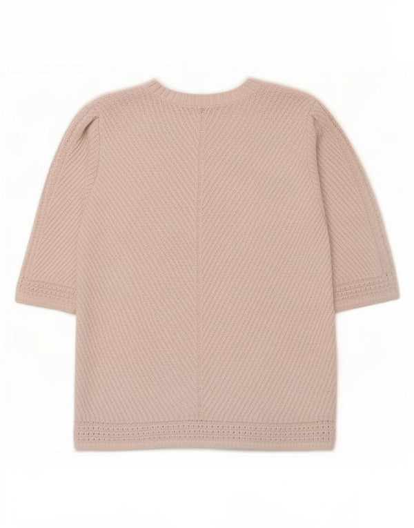 Marks & Spencer Damski sweter z dekoltem w łódkę UK 20 2XL Biały