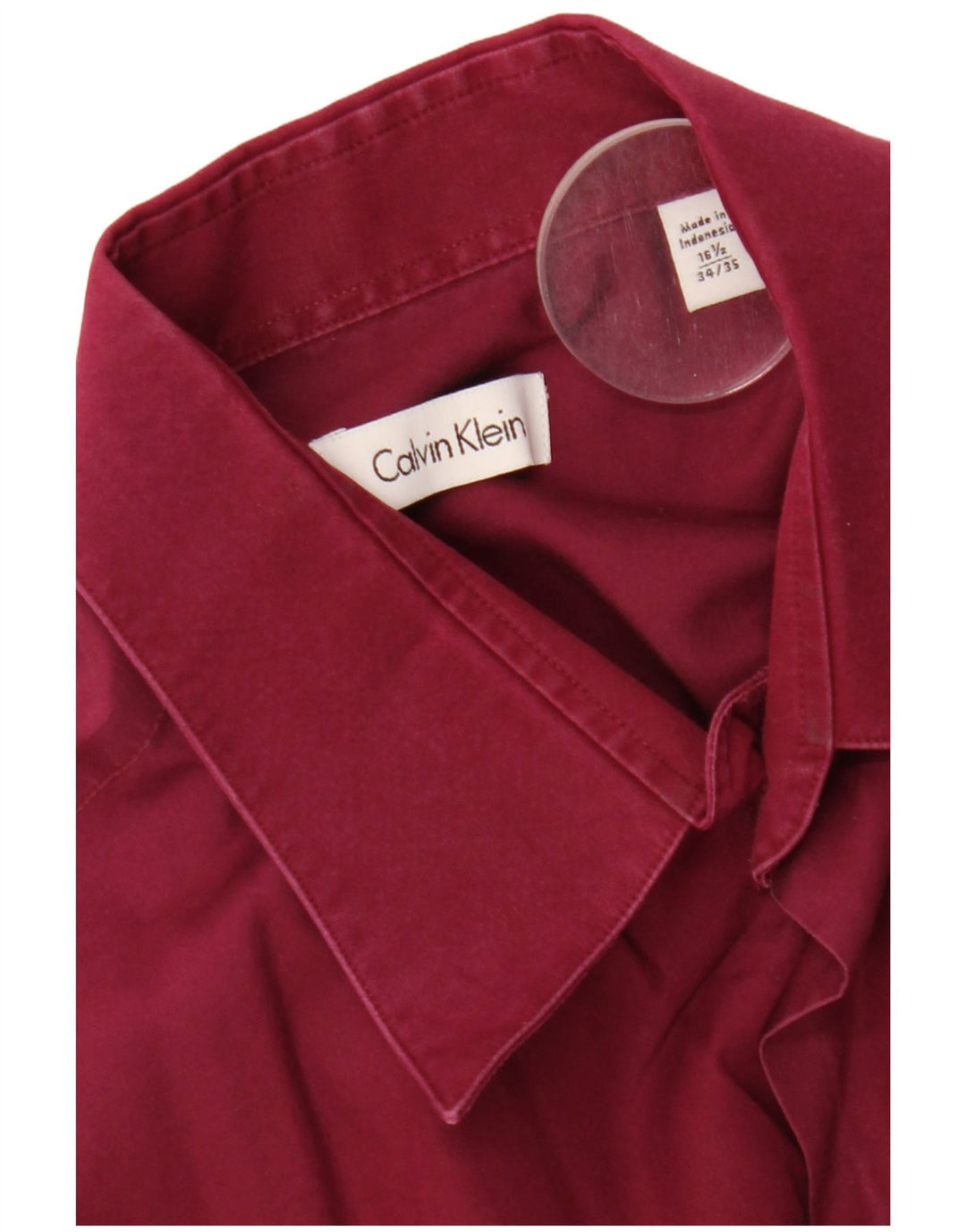 Koszula męska Calvin Klein rozmiar 16 1/2, duża, bordowa