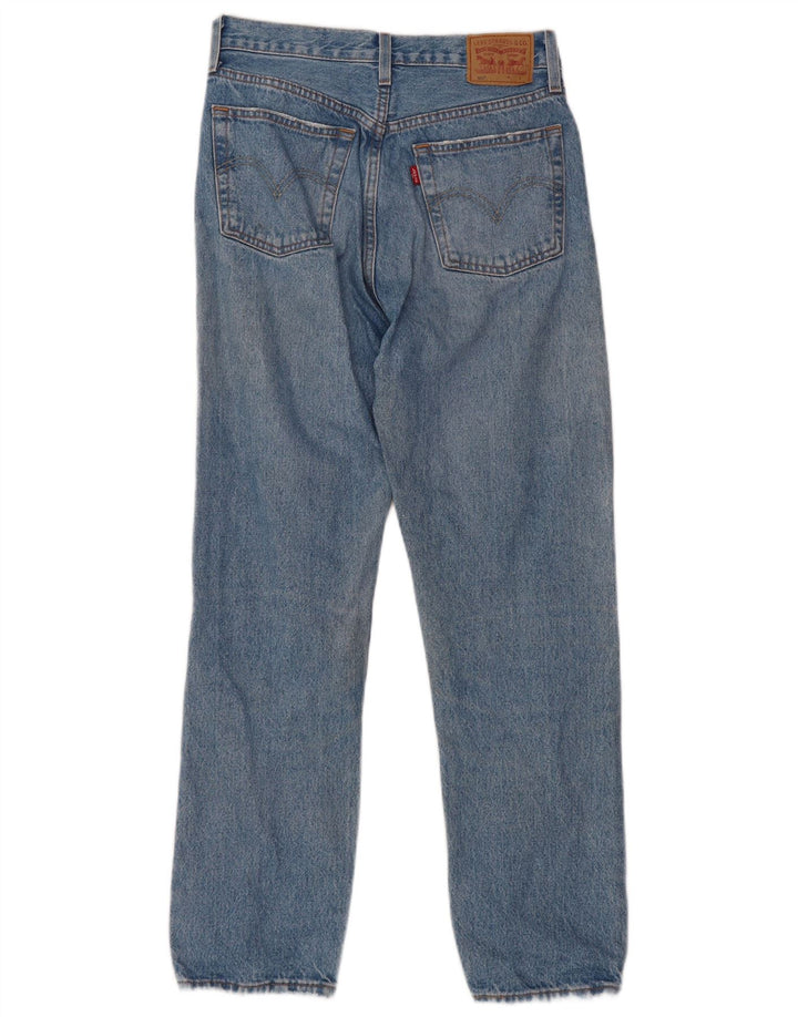 Męskie dżinsy LEVI'S 501 Straight W28 L30 Niebieska bawełna