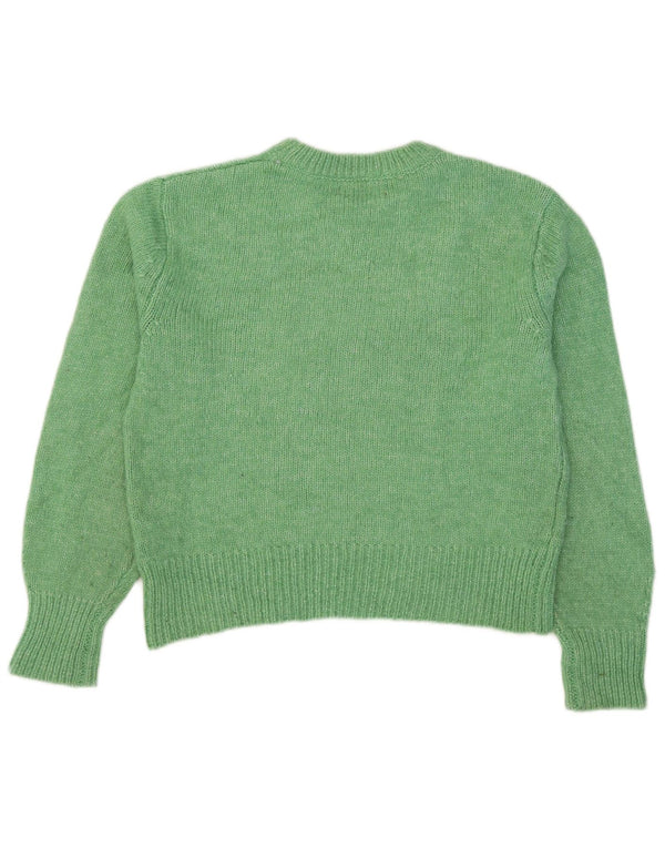 Marks & Spencer Damski sweter z okrągłym dekoltem, UK 10, mały zielony
