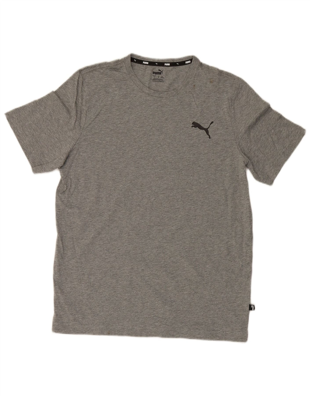 T-shirt męski Puma Top, średnioszary, bawełniany