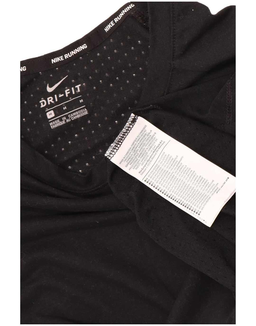 Męska koszulka Nike Dri Fit Top, średni czarny poliester