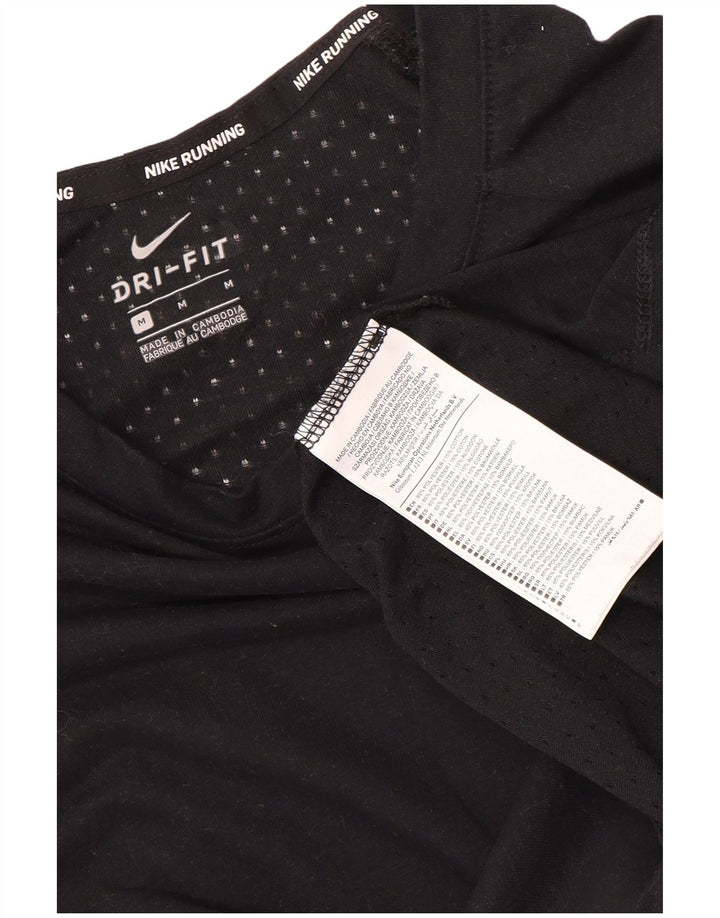 Męska koszulka Nike Dri Fit Top, średni czarny poliester