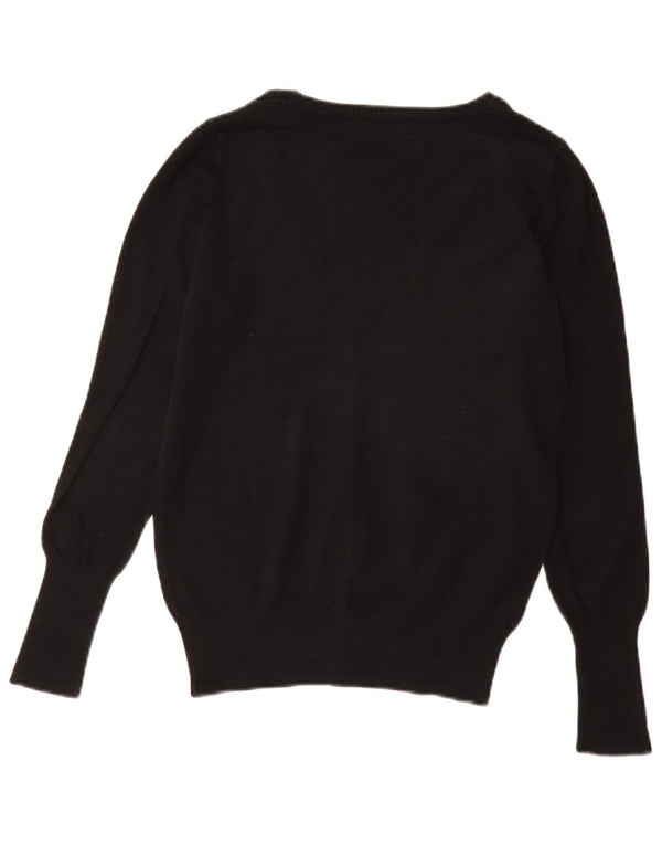 Sweter damski Zara UK 12, średni czarny, bawełniany