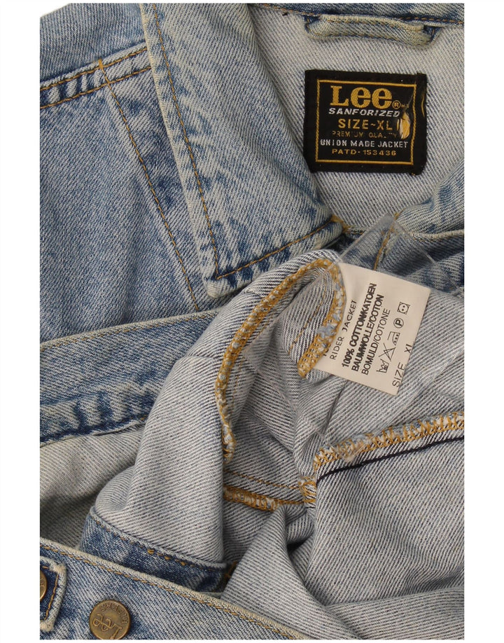 Męska kurtka dżinsowa Lee UK 42 XL, niebieska, bawełniana