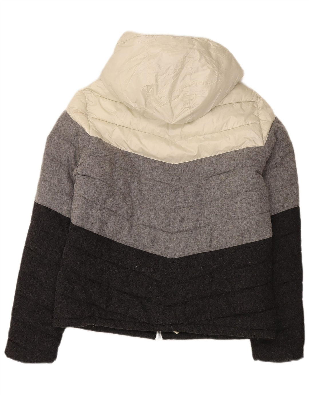 Damska wyściełana kurtka z kapturem Superdry UK 18 XL, wielobarwna, z blokami kolorów