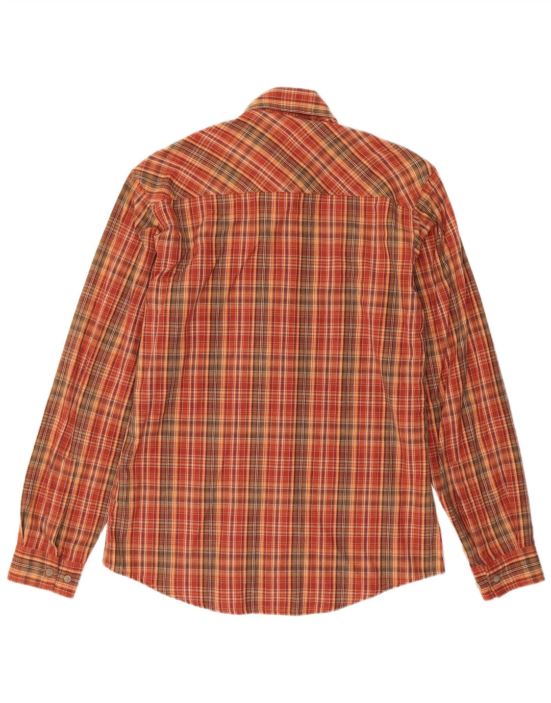 Marlboro Classics Męska koszula flanelowa, mała, bawełniana w czerwoną kratę