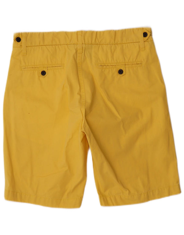 Męskie spodenki chino w stylu vintage, duże W34, żółta bawełna