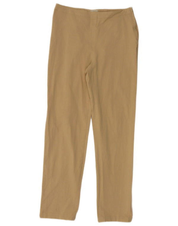 Calvin Klein Womens Straight Casual Trousers W31 L29 Beige Cotton
