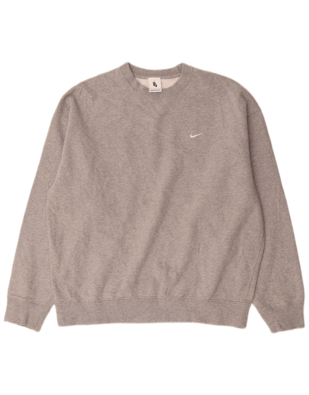 Męska bluza dresowa Nike, duża, szara, bawełniana