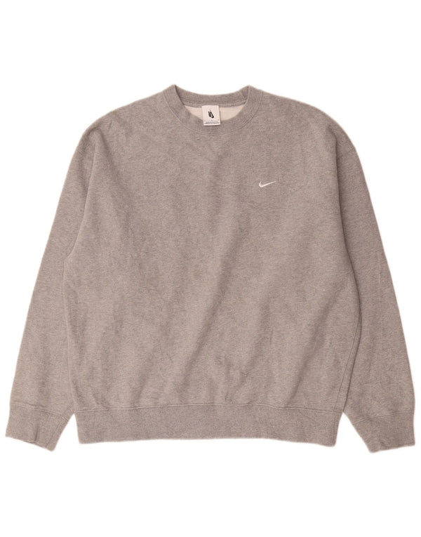 Męska bluza dresowa Nike, duża, szara, bawełniana