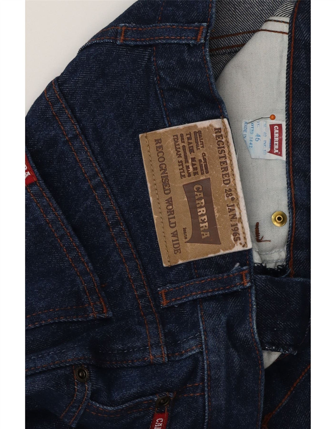 Męskie proste dżinsy CARRERA IT 46 Small W30 L28 Niebieskie bawełniane