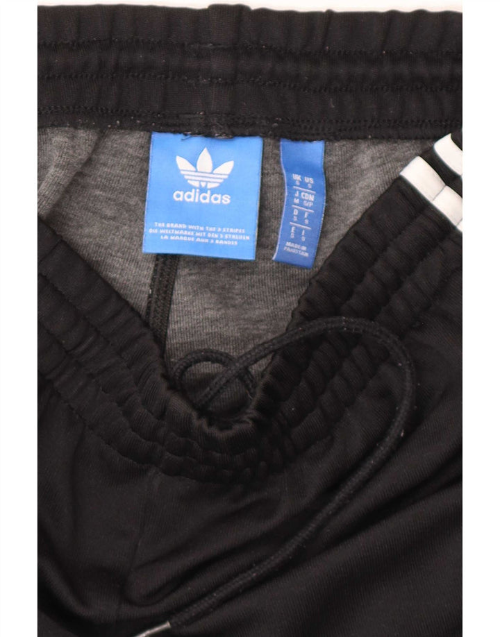 Męskie spodnie dresowe Adidas, małe, czarne, poliestrowe