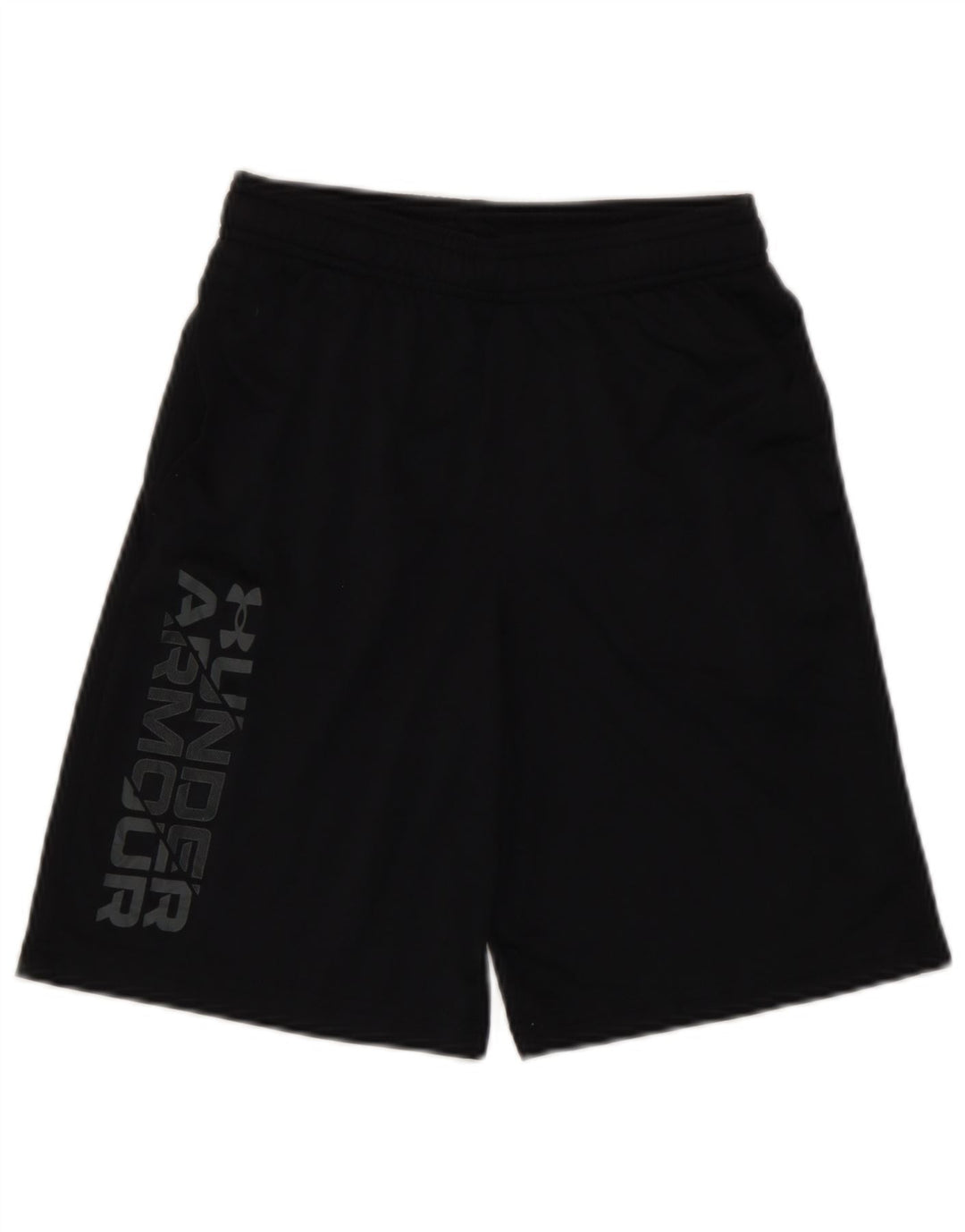 Chłopięce spodenki sportowe Under Armour z grafiką, 9-10 lat, średni czarny poliester