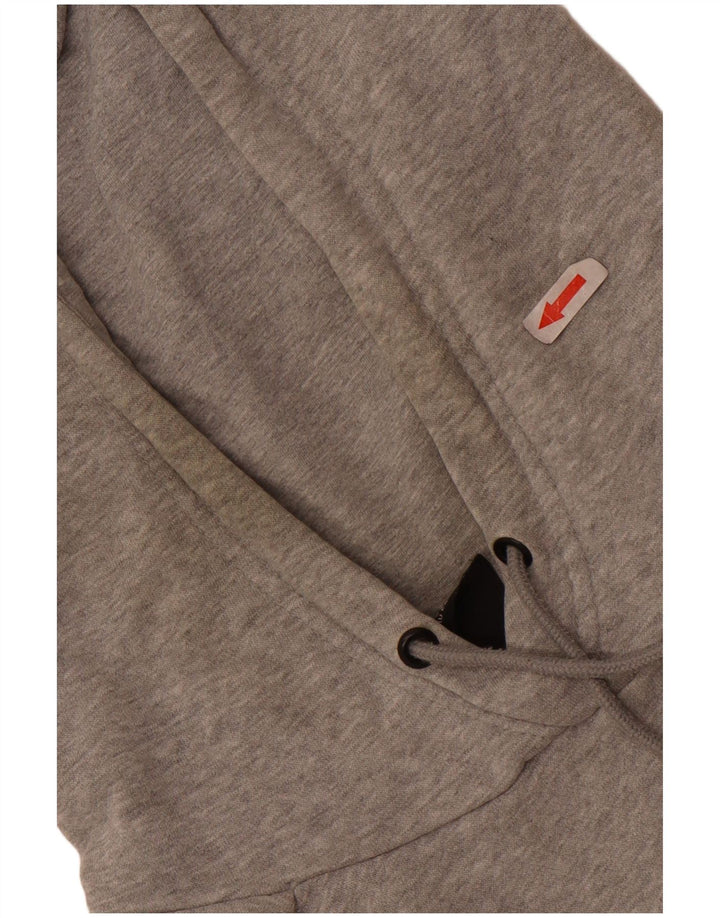 Męska bluza z kapturem Nike, średnia, szara, bawełniana nakrapiana