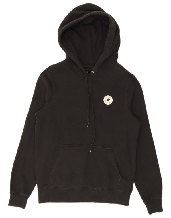 Damski sweter oversize z kapturem Converse UK 6 XS, czarny, bawełniany