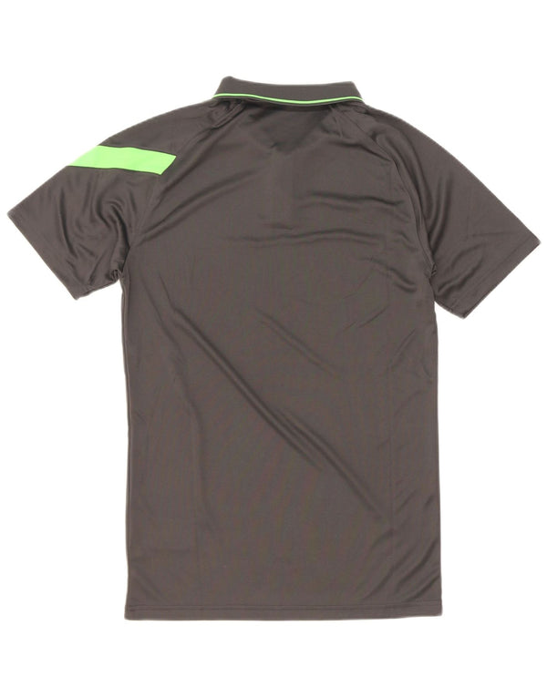 Męska koszulka polo Nike Dri Fit, mała, szara, z blokami kolorów, poliester