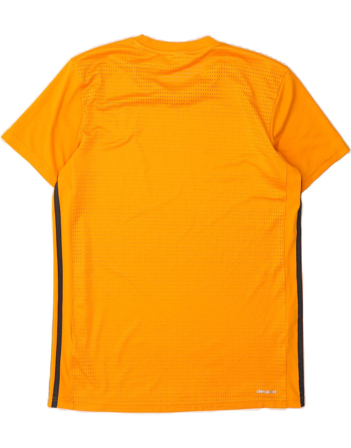 ADIDAS Mens Climacool T-Shirt Top Small Orange Polyester Vintage Adidas and Second-Hand Adidas from Messina Hembry 