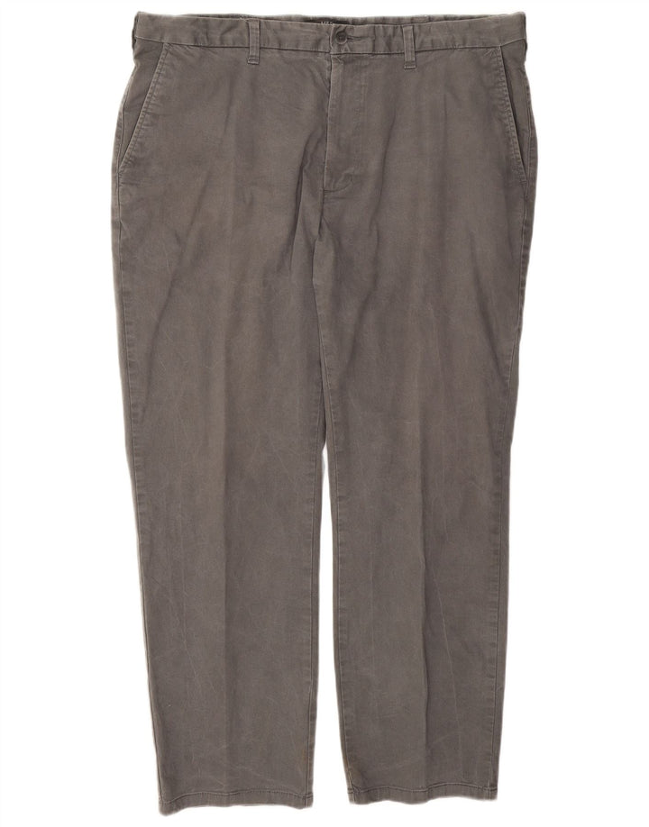 Męskie spodnie typu chino Regular Marks & Spencer W40 L29 Szara bawełna