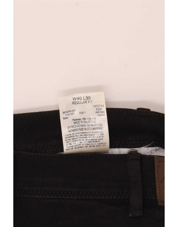 Damskie jeansy Wrangler o prostym kroju W40 L30, czarne, bawełniane