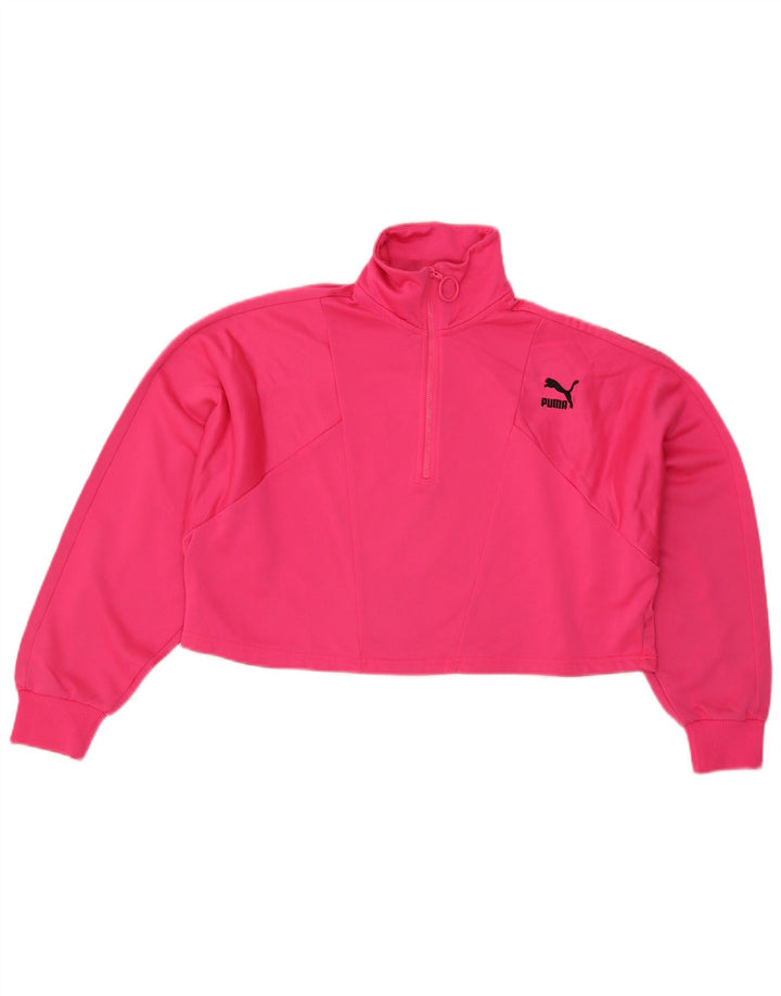 Damska bluza Puma Oversize z grafiką i zamkiem błyskawicznym, UK 14, średni róż