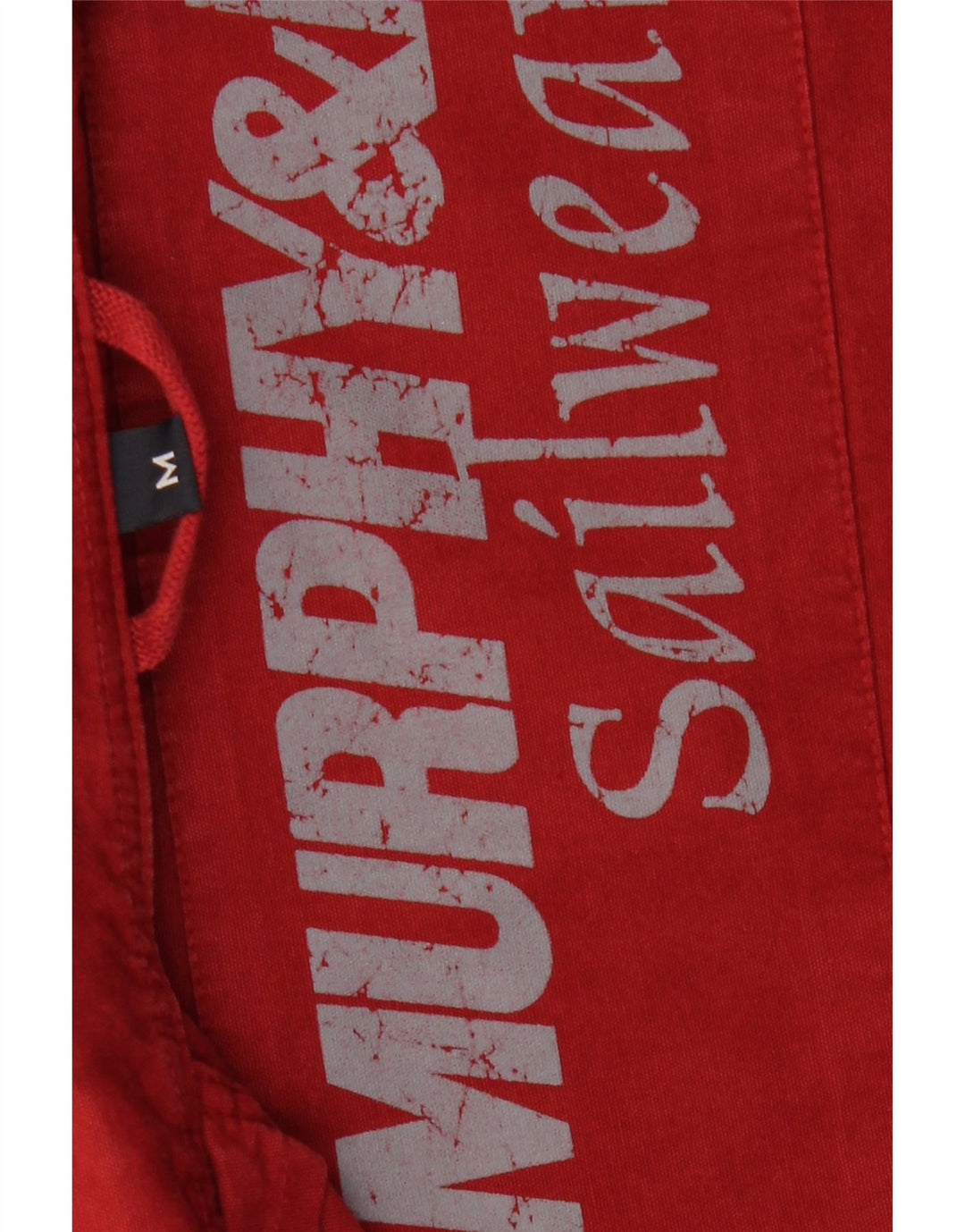 MURPHY & NYE Męska kurtka bomberka żeglarska UK 38, średnia czerwona, bawełniana