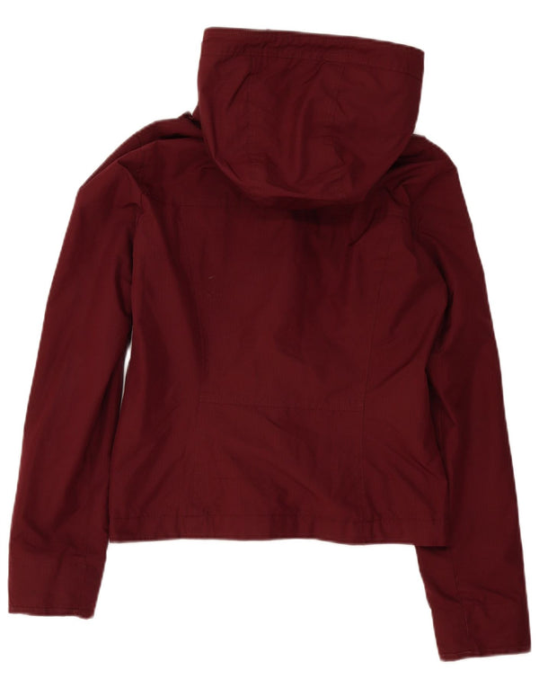 Damska kurtka wiatrówka Hollister Oversized Crop UK 10 Small Burgund