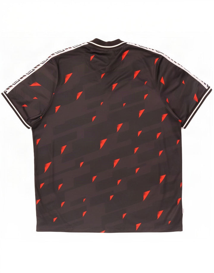 Męski T-shirt z grafiką Umbro Top 2XL Czarny geometryczny poliester