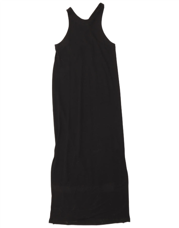 Damska sukienka maxi bez rękawów Massimo Dutti UK 10 Small Black Lyocell