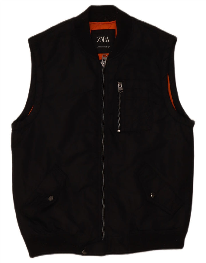 Męska kamizelka Utility Zara UK 36, mała, czarna, nylonowa