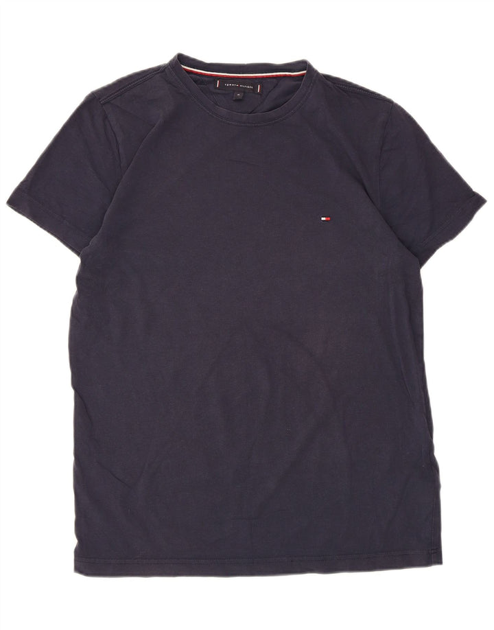 T-shirt męski Tommy Hilfiger Top, średni, granatowy, bawełniany