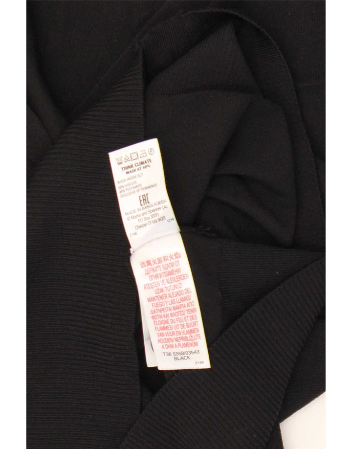 Marks & Spencer Damski sweter oversize typu Crop Cardigan UK 8 Small Black