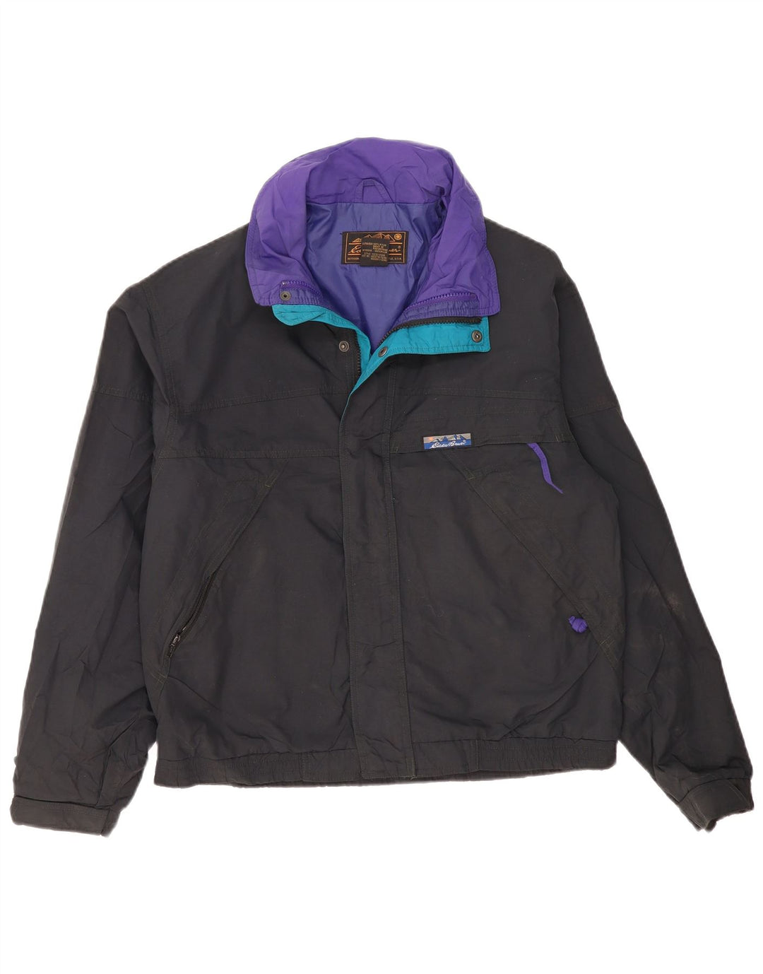 Męska kurtka wiatrówka Eddie Bauer UK 36 Small Black Nylon