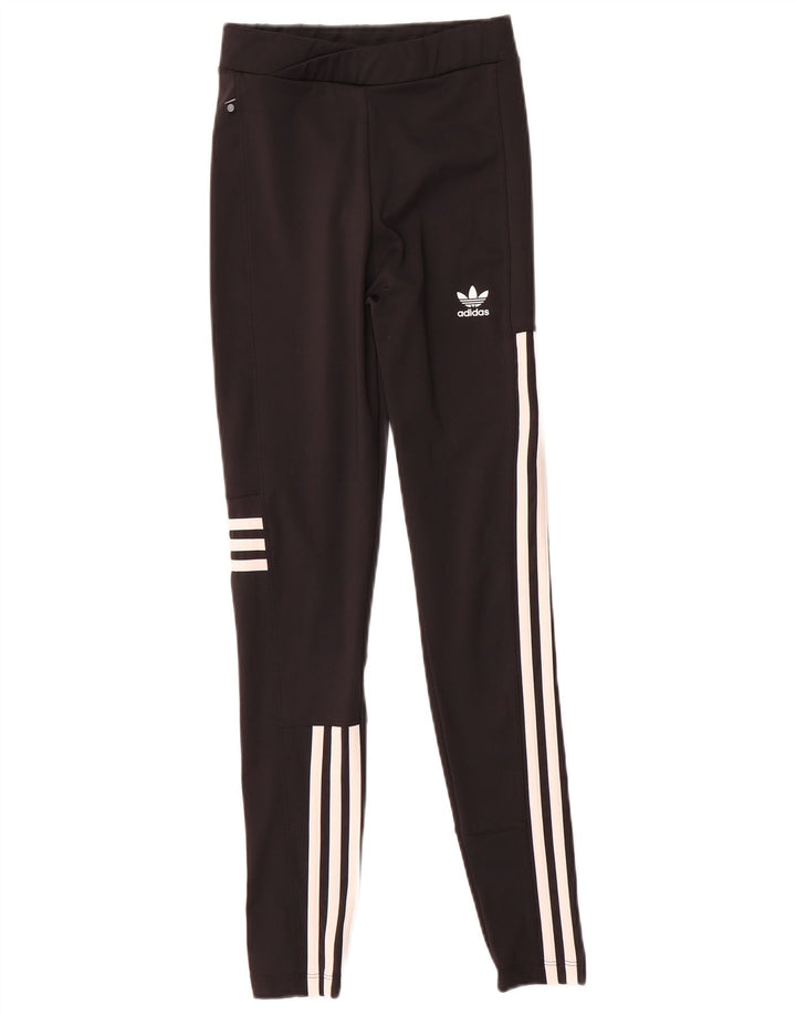 Legginsy damskie Adidas UK 4/6 XS, czarny poliester