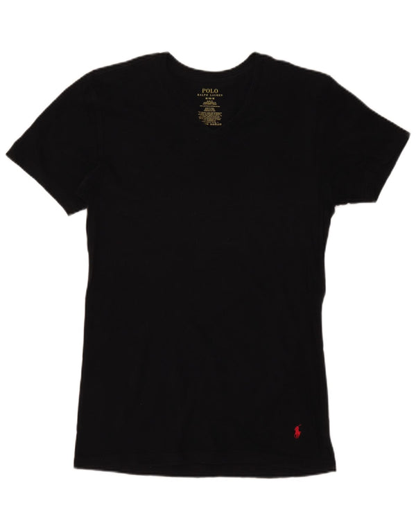 POLO RALPH LAUREN Mens Slim Fit T-Shirt Top Medium Black Cotton